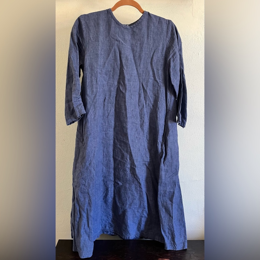 Japanese Linen Long Sleeve Dress
